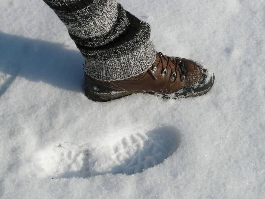 Stopa podrážky zimní obuvi 