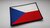 Vyšívaná vlajka na suchý zips Česká republika TA® 13 cm x 9 cm
